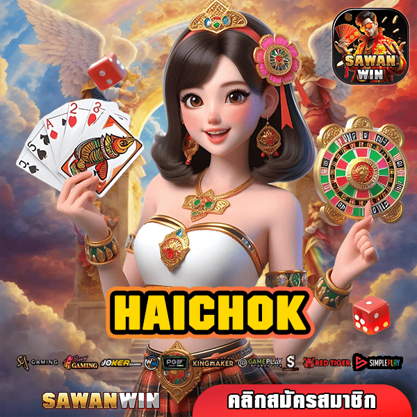 HAICHOK ทางเข้าใหม่ สล็อตลิขสิทธิ์แท้ เล่นง่าย ได้เงินจริง 100%